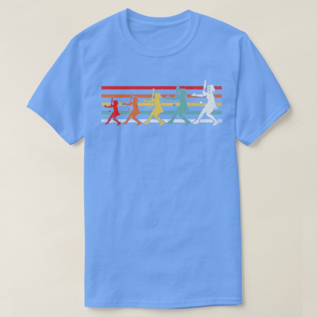 Camiseta Chica de tenis retro (Diseño del anverso)