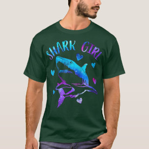 Camiseta Chica de tiburones sólo un Chica que ama la Gala d