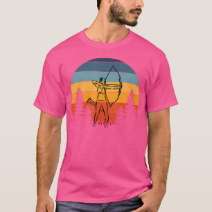 Camiseta Chica de tiro al arco Archer Bow Longbow Hand Drak