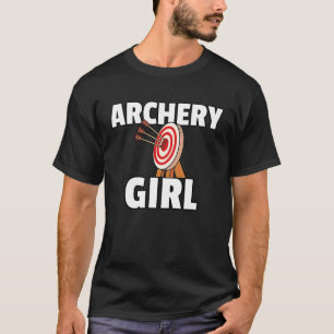 Camiseta Chica de tiro al arco Arco con arco y caza de flec