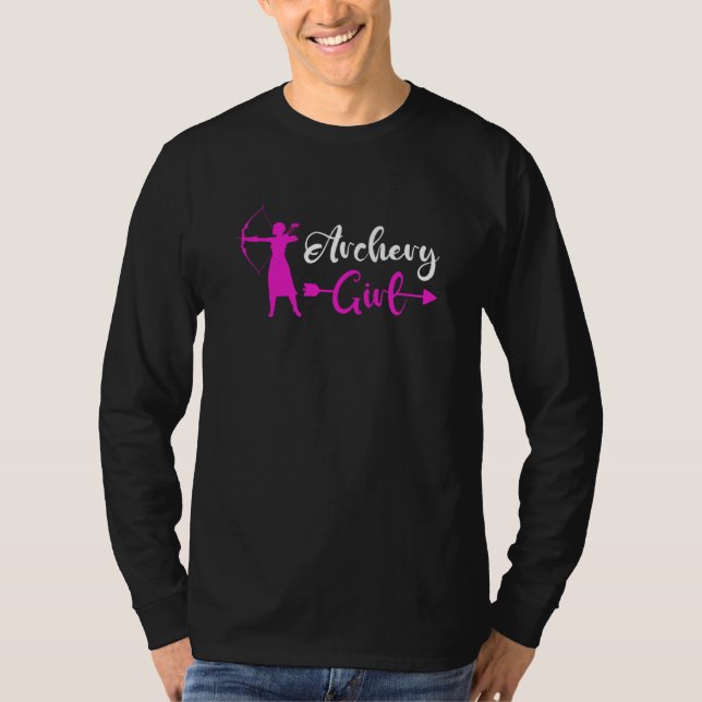 Camiseta Chica de tiro con arco y flecha Archer Bowman (Anverso)