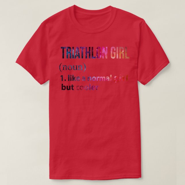 Camiseta Chica de triatlón como un Chica normal pero un gal (Diseño del anverso)