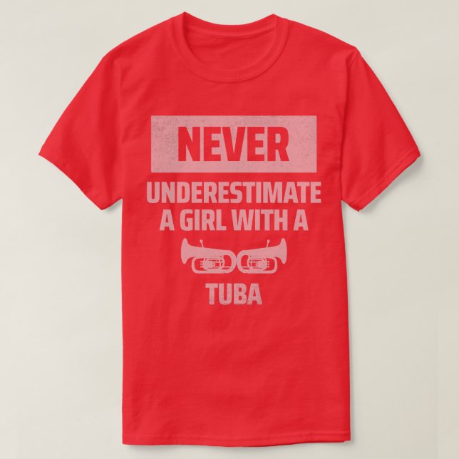 Camiseta chica de tuba (Diseño del anverso)