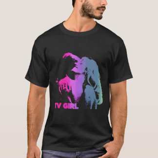 Camiseta chica de tv diseño estético rock de amantes de sal