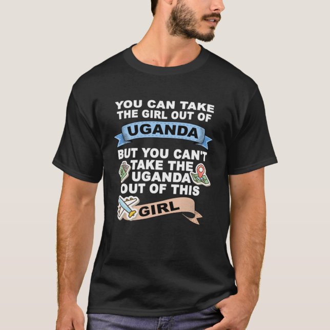 Camiseta Chica de Uganda se desplaza de Uganda (Anverso)