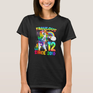 Camiseta chica de Unicornio de 12 años Fabulous S
