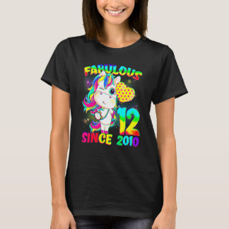 Camiseta chica de Unicornio de 12 años Fabulous S