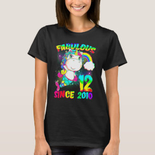 Camiseta chica de Unicornio de 12 años Fabulous S