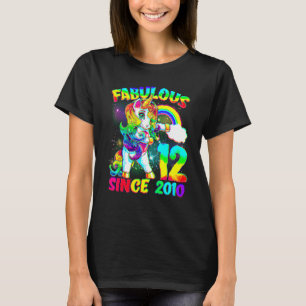 Camiseta chica de Unicornio de 12 años Fabulous S