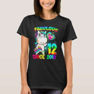 Camiseta chica de Unicornio de 12 años Fabulous S