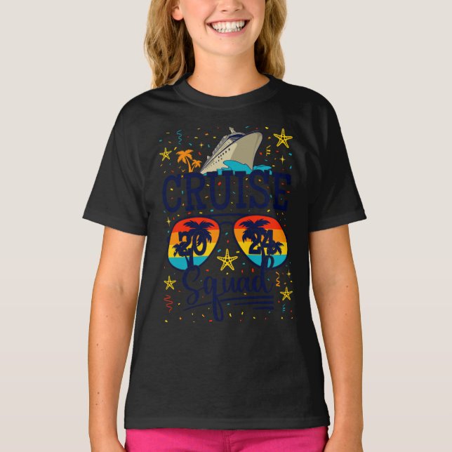 Camiseta Chica de vacaciones de crucero 2024 (Anverso)