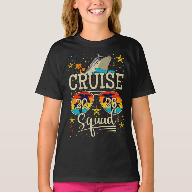 Camiseta Chica de vacaciones de crucero 2025 (Anverso)