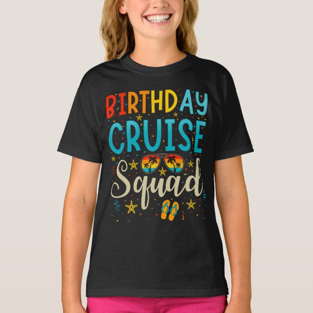 Camiseta Chica de vacaciones de crucero de la brigada de cr (Anverso)
