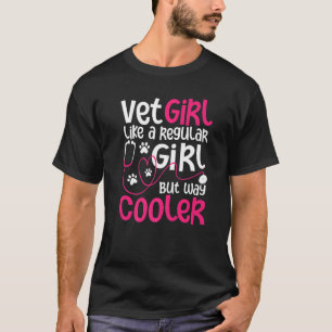 Camiseta Chica De Vet Como Un Chica Regular Pero Muy Frío -