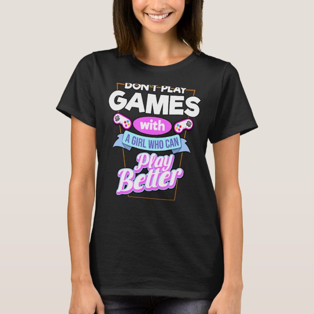 Camiseta Chica de videojuegos 12 (Anverso)