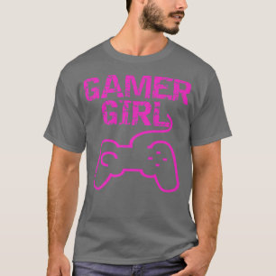 Camiseta Chica de videojuegos divertida Novedad Chica de mo