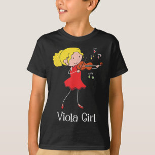 Camiseta Chica de Viola - Música de jazz sinfónica de vídeo