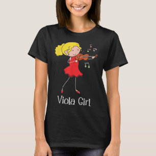 Camiseta Chica de Viola - Música de jazz sinfónica de vídeo