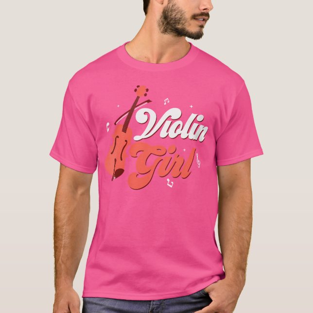 Camiseta Chica De Violin Como Un Chica Normal Sólo Refriger (Anverso)