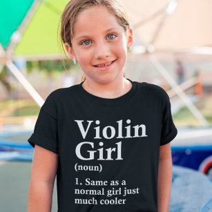 Camiseta Chica de violín divertida definición Humor Lover m