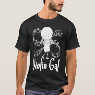 Camiseta Chica de violín Fiddler Fiddle Violinist
