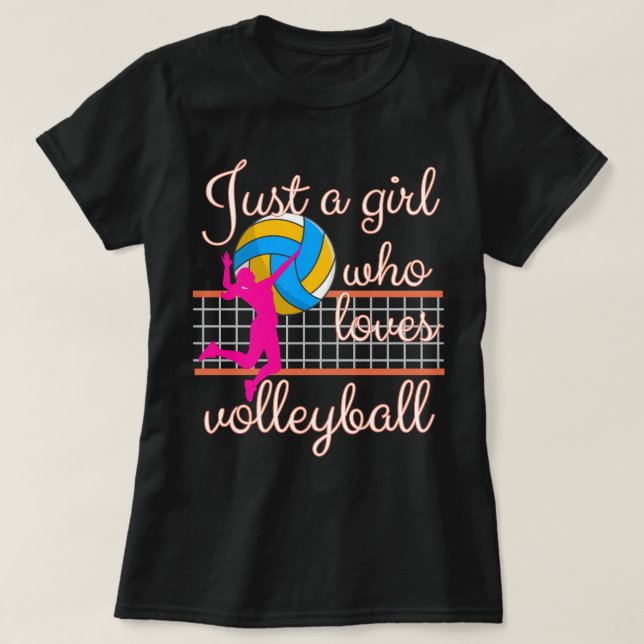 Camiseta Chica de voleibol (Diseño del anverso)