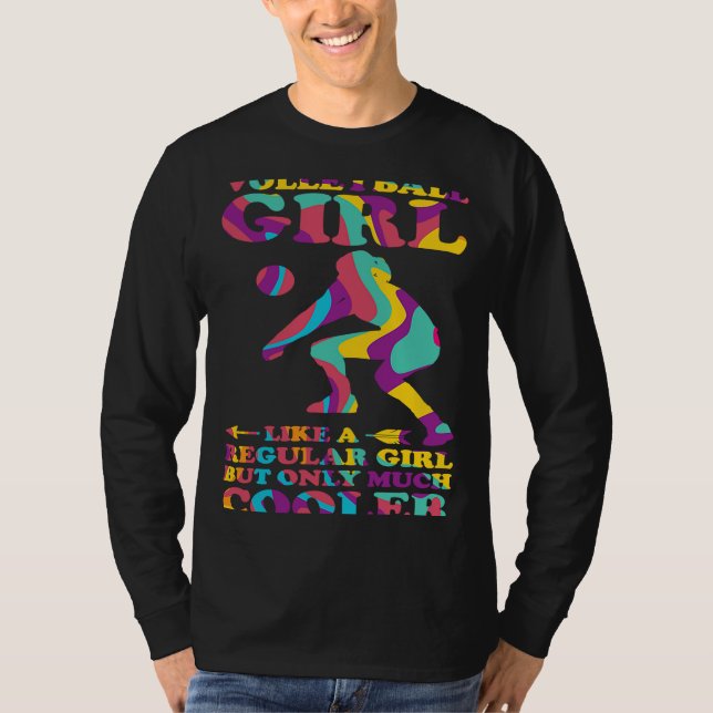 Camiseta chica de voleibol como un chica normal (Anverso)