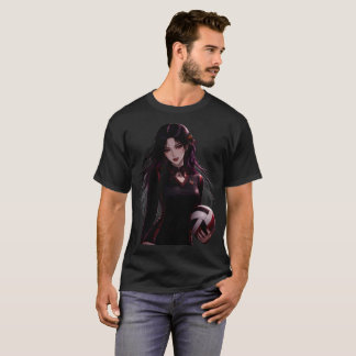 Camiseta Chica de voleibol de anime - Edición de Halloween