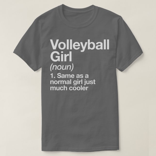 Camiseta Chica de voleibol definición divertida deporte fác (Diseño del anverso)