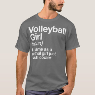 Camiseta Chica de voleibol definición divertida deporte fác