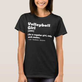 Camiseta Chica de voleibol divertida definición Voleyball L