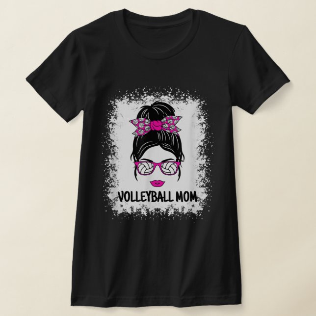 Camiseta Chica de voleibol, madre, desordenada mujer de bol (Distribución)