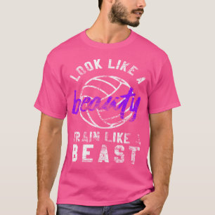 Camiseta Chica de voleibol parece un tren de belleza como l
