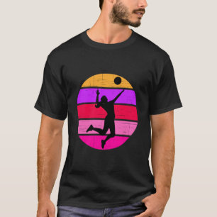 Camiseta Chica de Voleibol Retro Jugadora de Voleibol Femen