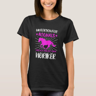 Camiseta Chica de volteo de caballo Noriker de mujeres