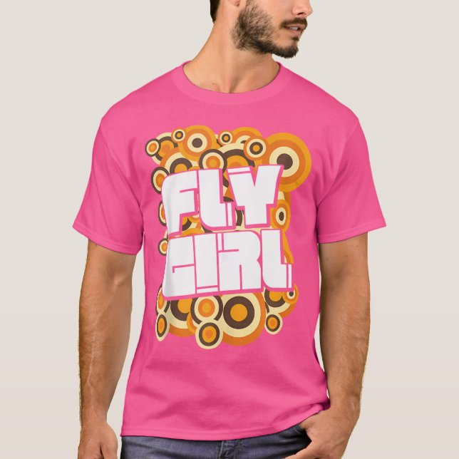 Camiseta Chica De Vuelo 70S Escuela De 80S Retro Hip Hop So (Anverso)