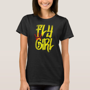 Camiseta Chica de vuelo 8090 Escuela de Rap B Chica Hip Hop