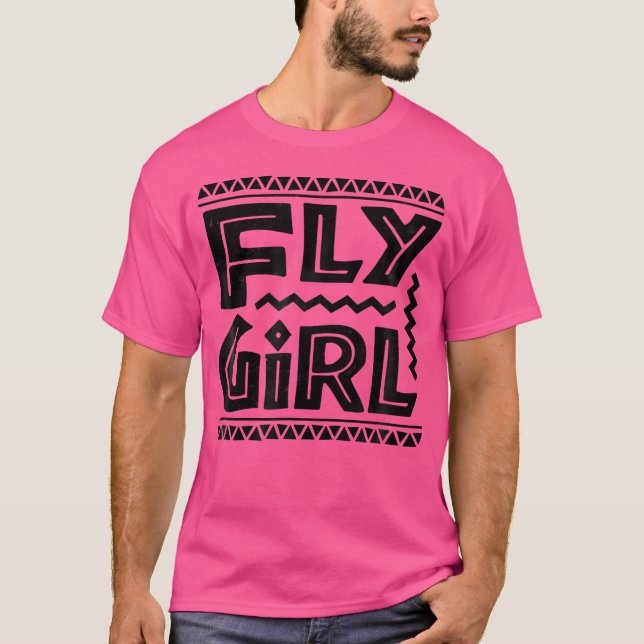 Camiseta Chica De Vuelo 80S 90S Hip De Chica-B (Anverso)