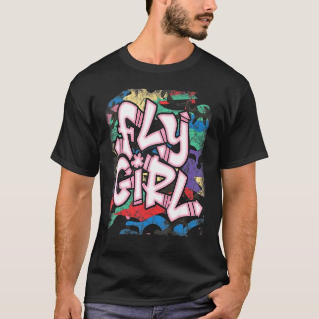 Camiseta Chica de vuelo 80vendió la escuela Camo B Chica Hi (Anverso)