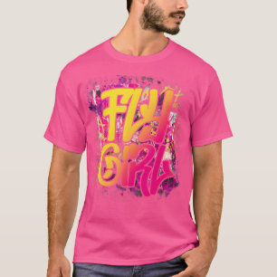 Camiseta Chica de vuelos 80090 Chicas de hip hop de escuela