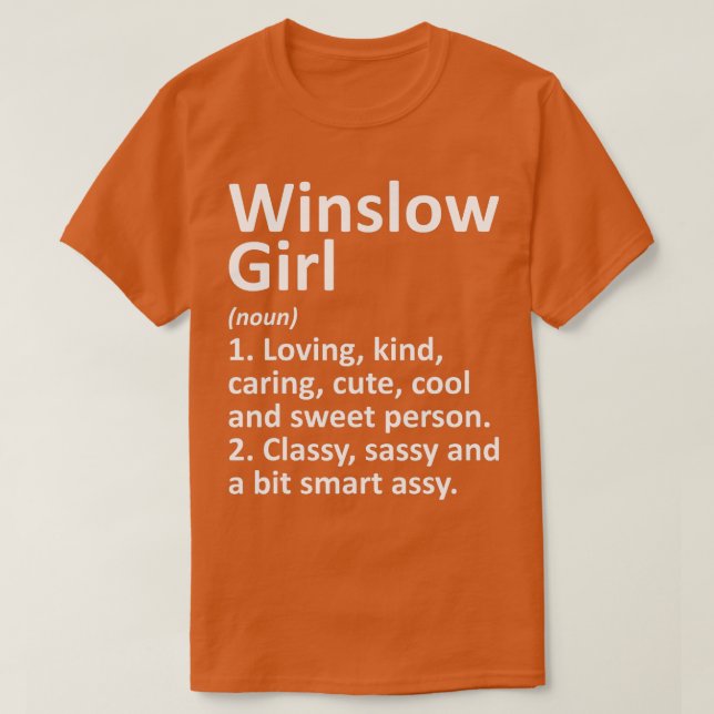 Camiseta CHICA DE WINSLOW AZ ARIZONA Funny City Home Roots  (Diseño del anverso)