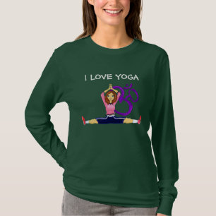 CAMISETA CHICA DE Y0GA, AMO YOGA
