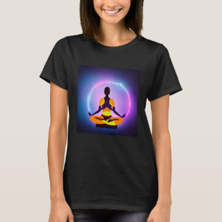 Camiseta Chica de yoga femenino Saludo al Sol Meditación Ch