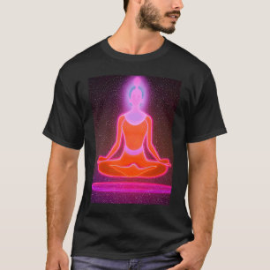 Camiseta Chica de yoga Saludo al Sol femenino Meditación Ch