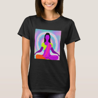 Camiseta Chica de yoga Saludo al Sol femenino Meditación Ch