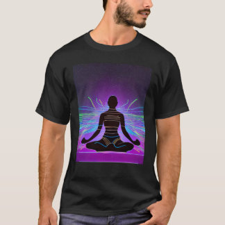 Camiseta Chica de yoga Saludo al Sol femenino Meditación Ch