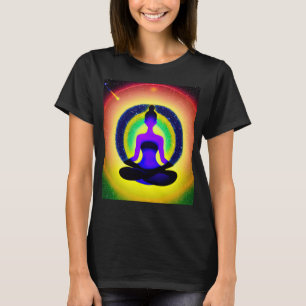 Camiseta Chica de yoga Saludo al Sol femenino Meditación Ch