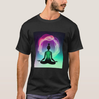 Camiseta Chica de yoga Saludo al Sol femenino Meditación Ch