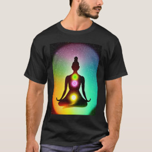 Camiseta Chica de yoga Saludo al Sol femenino Meditación Ch