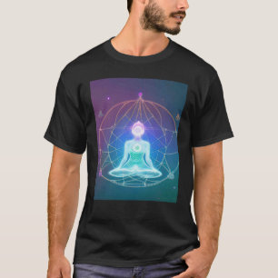 Camiseta Chica de yoga Saludo al Sol femenino Meditación Ch